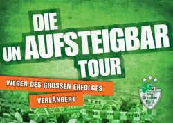 Schon über 2000 Kleeblatt-Fans wollen bei der Unaufsteigbar-Tour dabei sein!